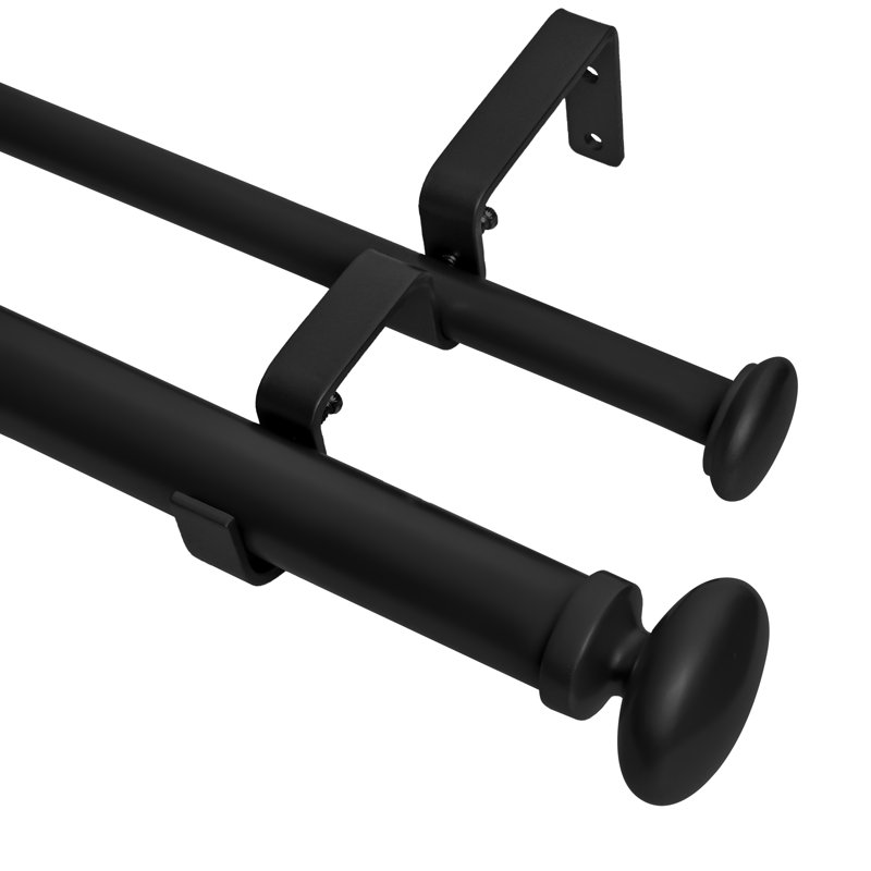 Red Barrel Studio® Adjustable Double Curtain Rod & Reviews Wayfair